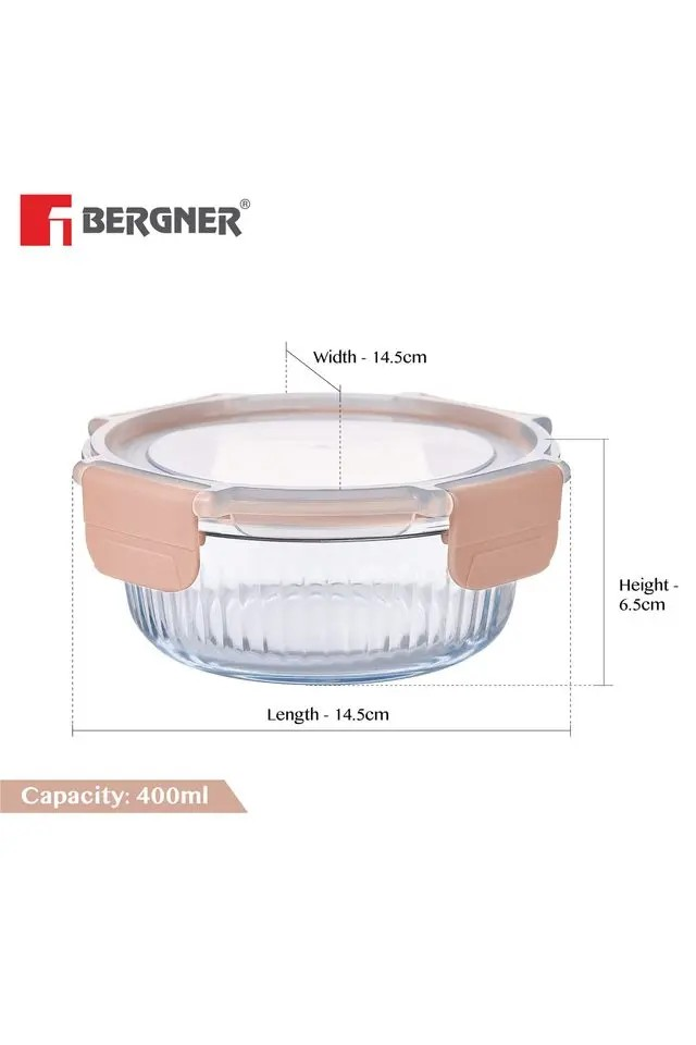 Round Glass Food Container | Premium Borosilicate for Freshness