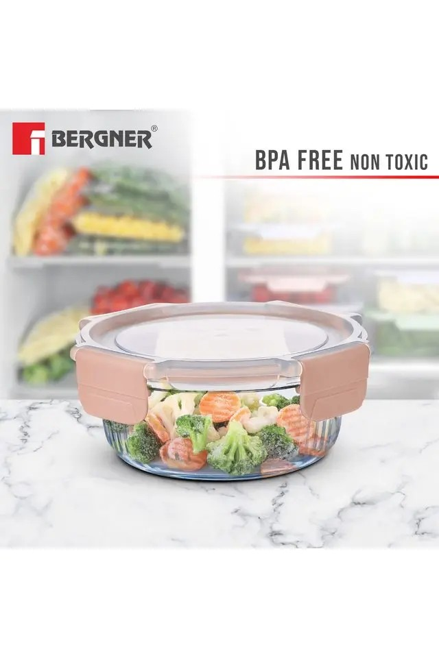 Round Glass Food Container | Premium Borosilicate for Freshness