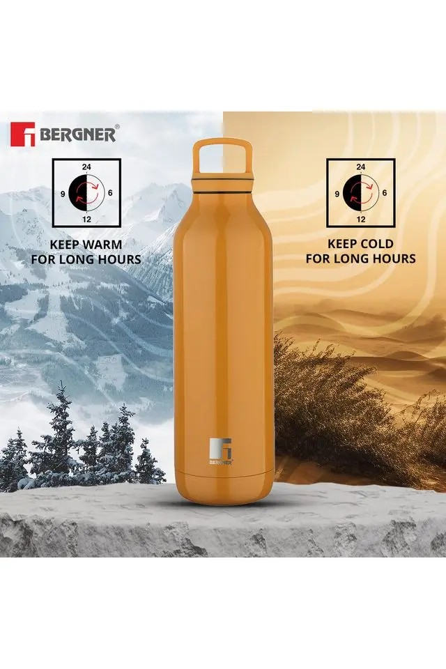 Double-Walled Flask | Bergner Walking Daisy Droplet Stainless Steel Bottle