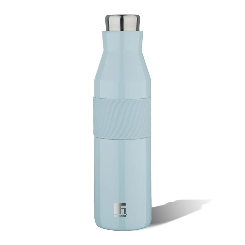 Bergner Walking Grip & Go Thermosteel Hot and Cold 600ml Flask | Double Walled Bottle