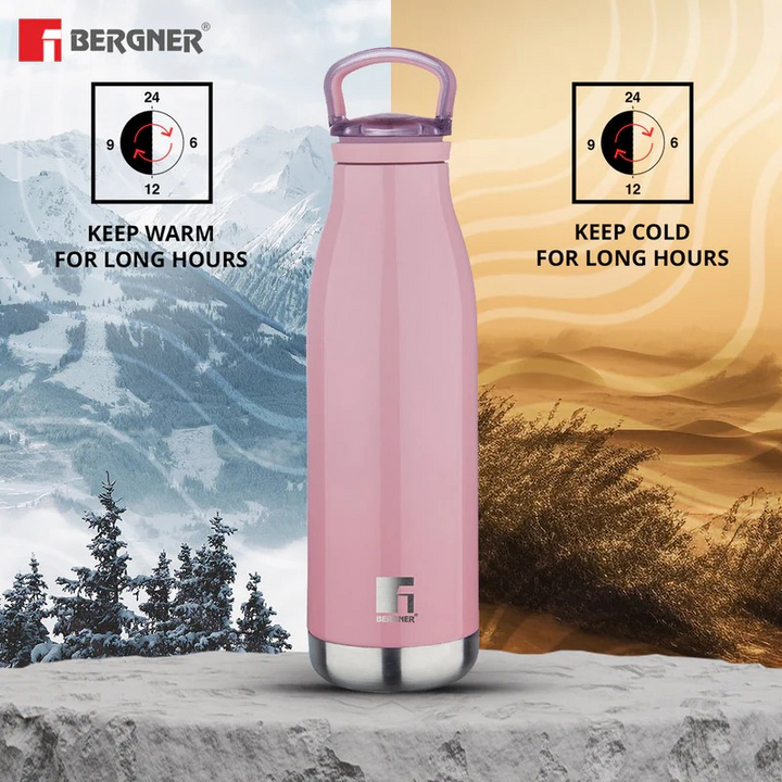 Bergner Walking Belle Blossom Thermosteel Flask | Hot & Cold, Leak-Proof, 304 SS