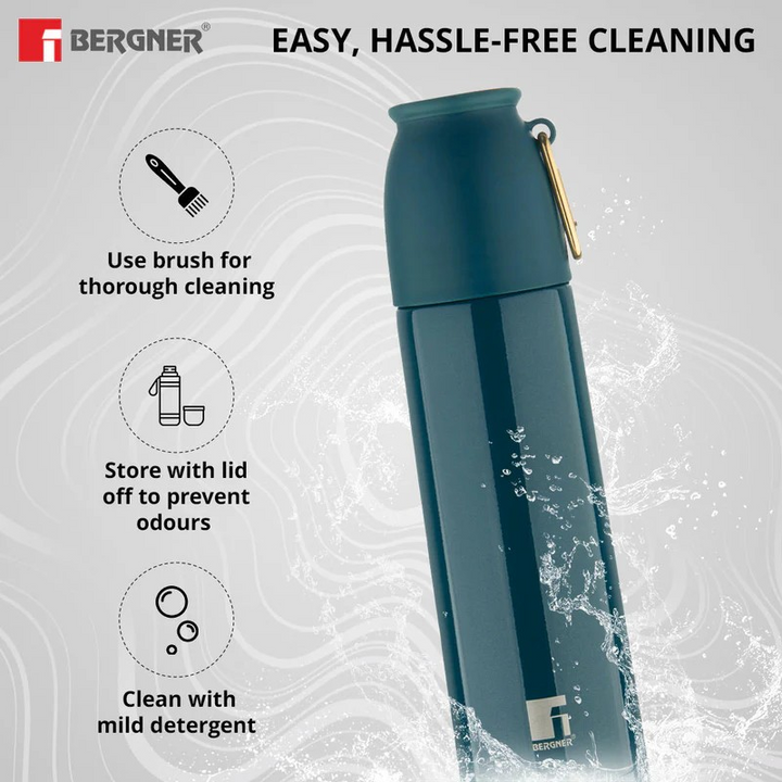 PearlPotion 500ml Flask | Bergner Thermosteel Double-Walled Hot & Cold Bottle
