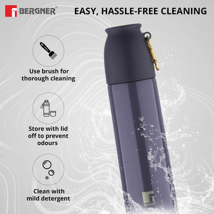 PearlPotion 500ml Flask | Bergner Thermosteel Double-Walled Hot & Cold Bottle
