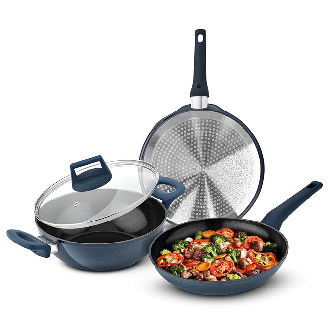 Bergner Titan Forged Aluminum 4-Piece Cookware Set | Non-Stick