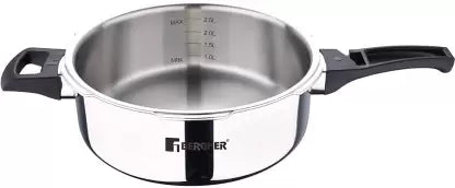 Bergner Argent 3.5L Triply Stainless Steel Pressure Pan | Safe Cooking