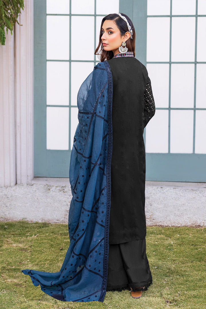 Stylish Black Georgette Kameez with Dupatta | Designer Ethnic Wear