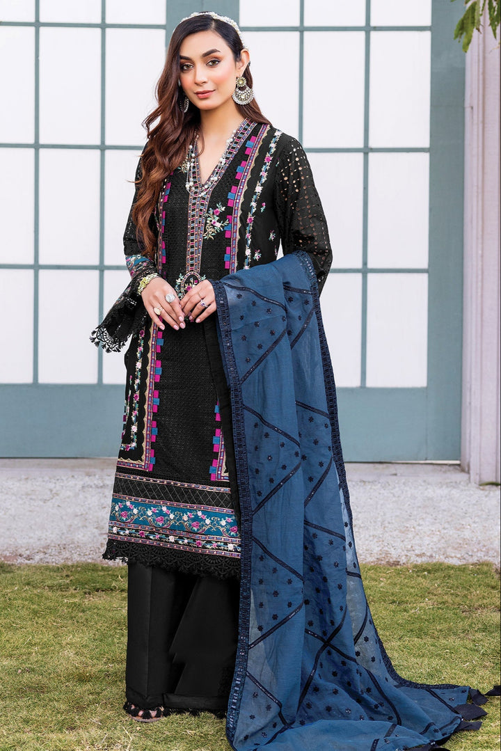 Stylish Black Georgette Kameez with Dupatta | Designer Ethnic Wear