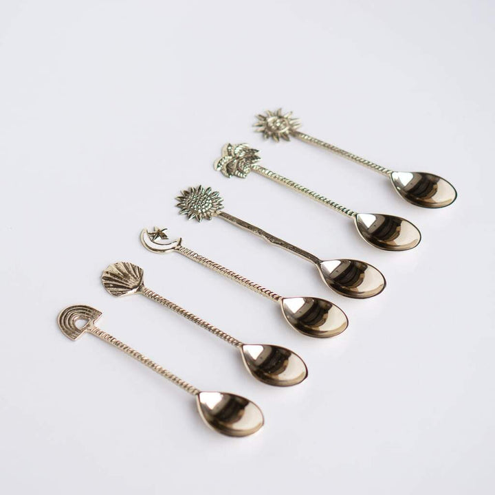 Elegant Brass Designer Spoons | Premium Serving Utensils