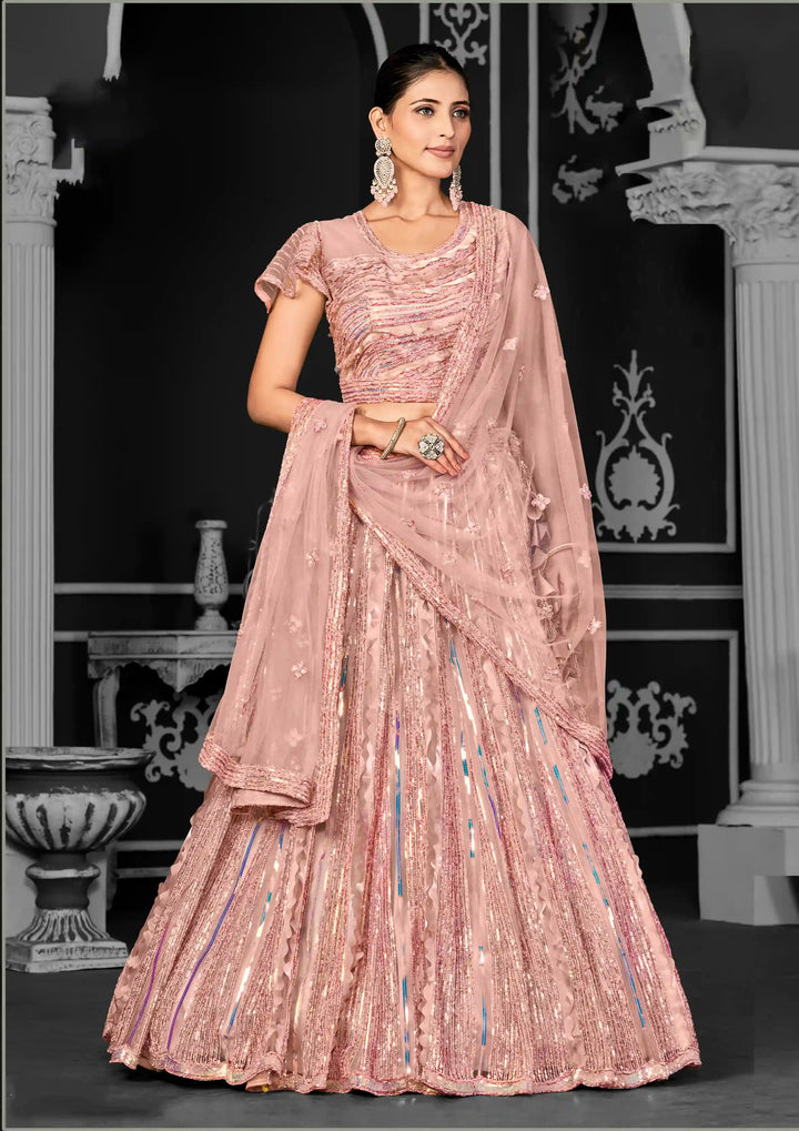 Cord Floral Embroidery Lehenga

