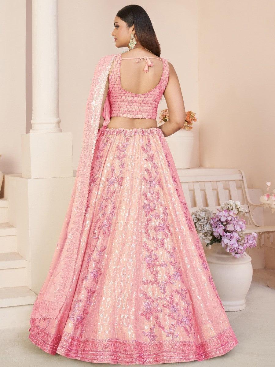 Buy stunning pink wedding lehenga choli online
