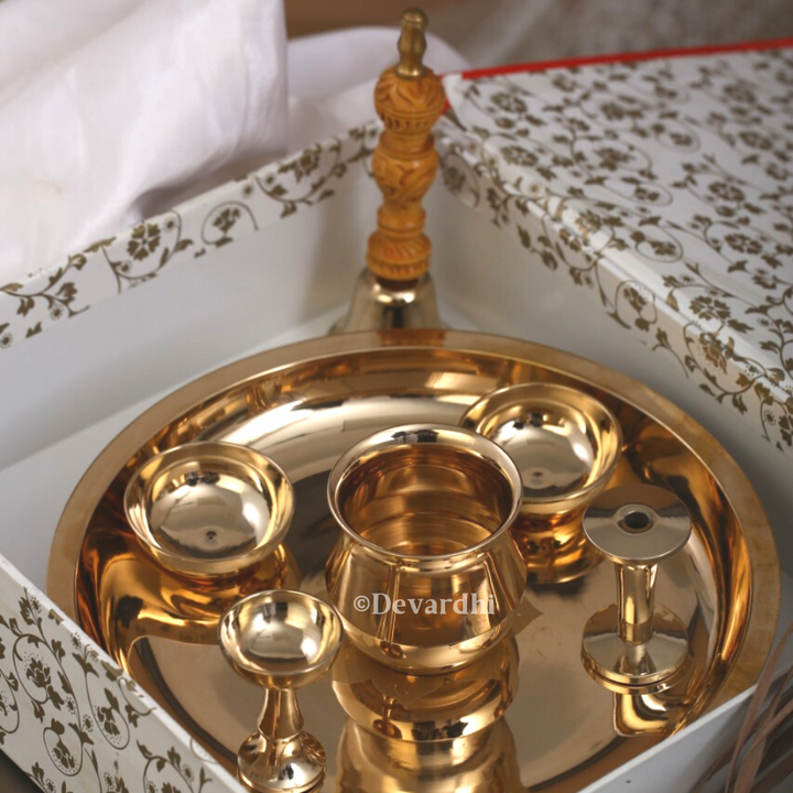 Bronze Pooja Set | Divine Ritual Essentials for Festive Ceremonies