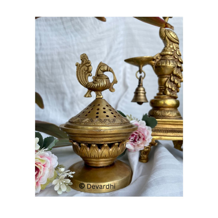 Brass Incense Burner | Fragrant Pooja Essential