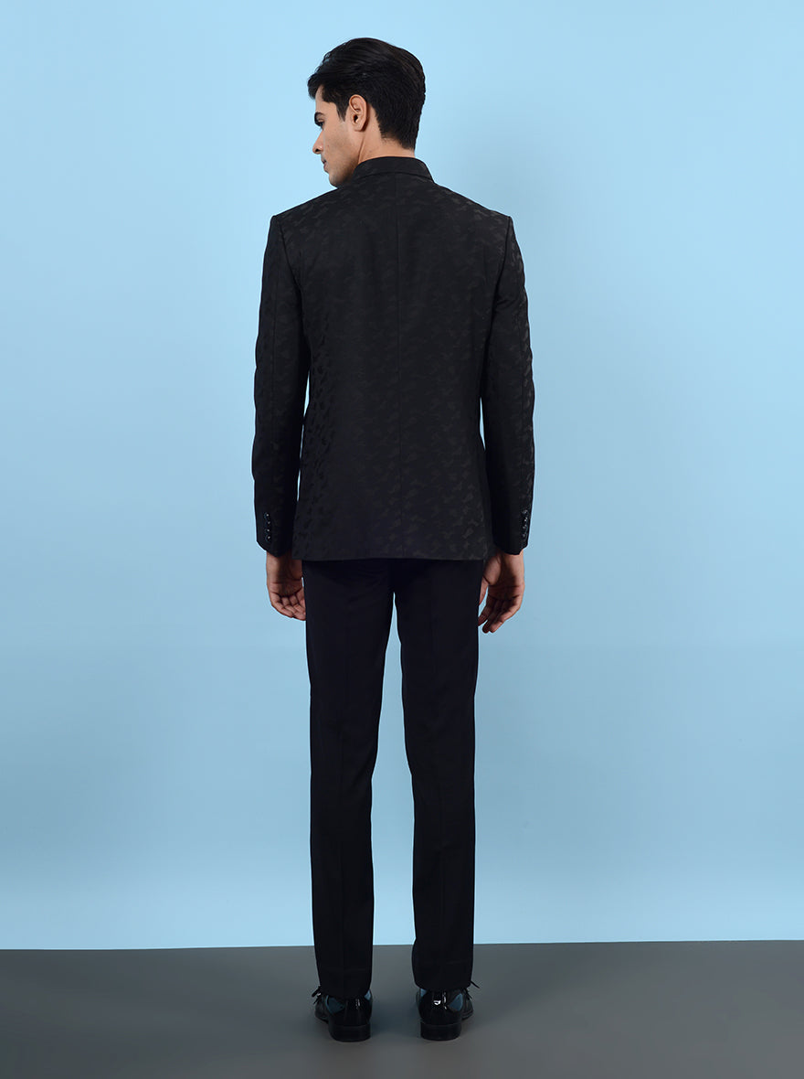 Make a statement at any event with this sophisticated black Jodhpuri suit designed for the modern man.