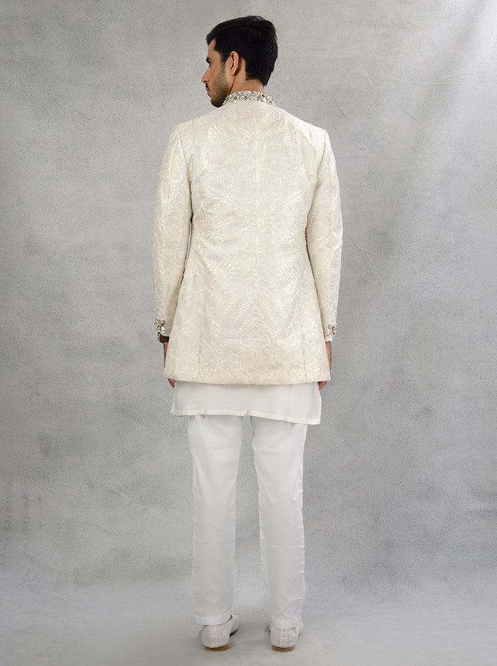 Off-White Indo Western Clothing for Men | Blend Tradition & Style