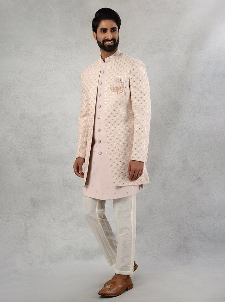 Pink Indo Western Dress for Men | Elegant and Comfortable Design