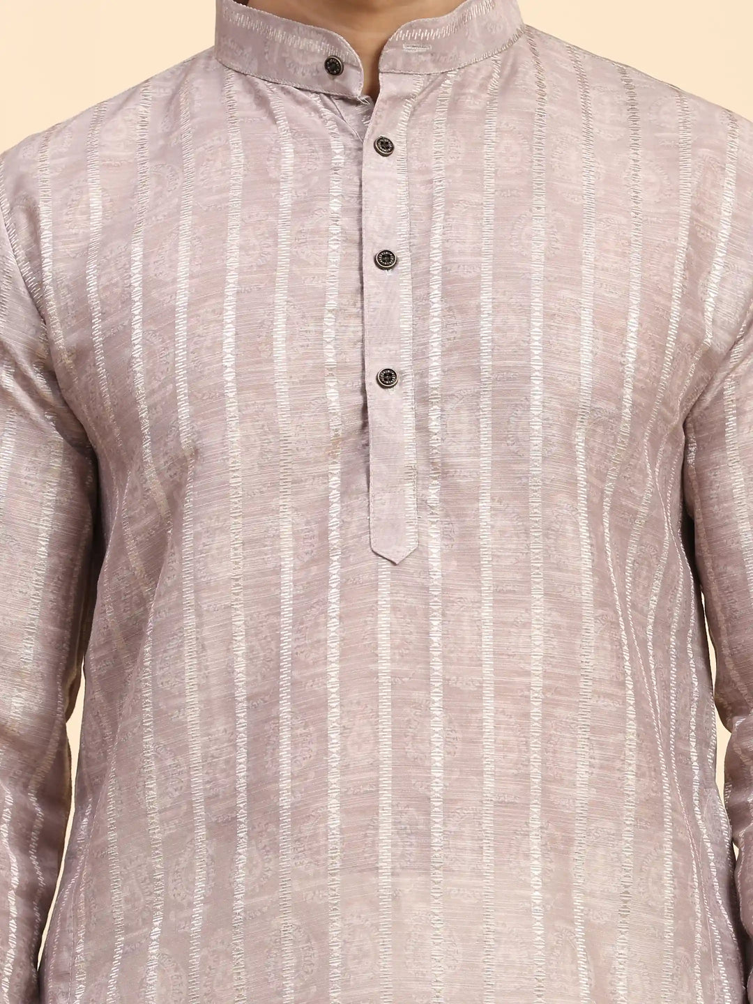 Men’s Light Mauve Kurta Set | Ideal for Sangeet & Festive Occasions