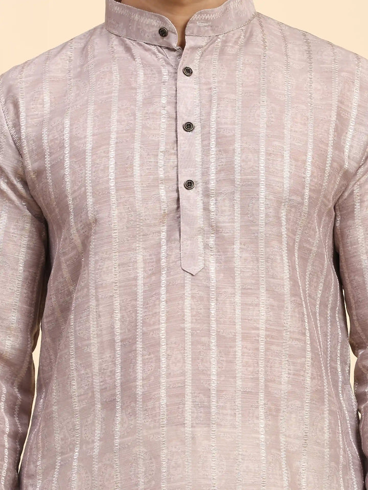 Men’s Light Mauve Kurta Set | Ideal for Sangeet & Festive Occasions