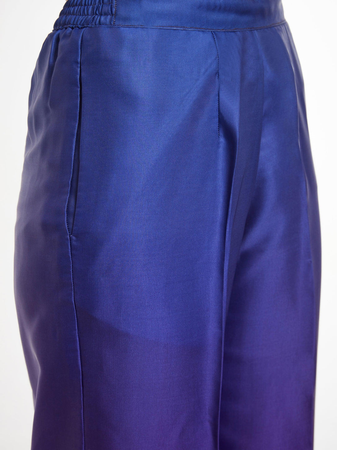 Incredible Ombre Purple Satin Party Wear Co-Ord Set