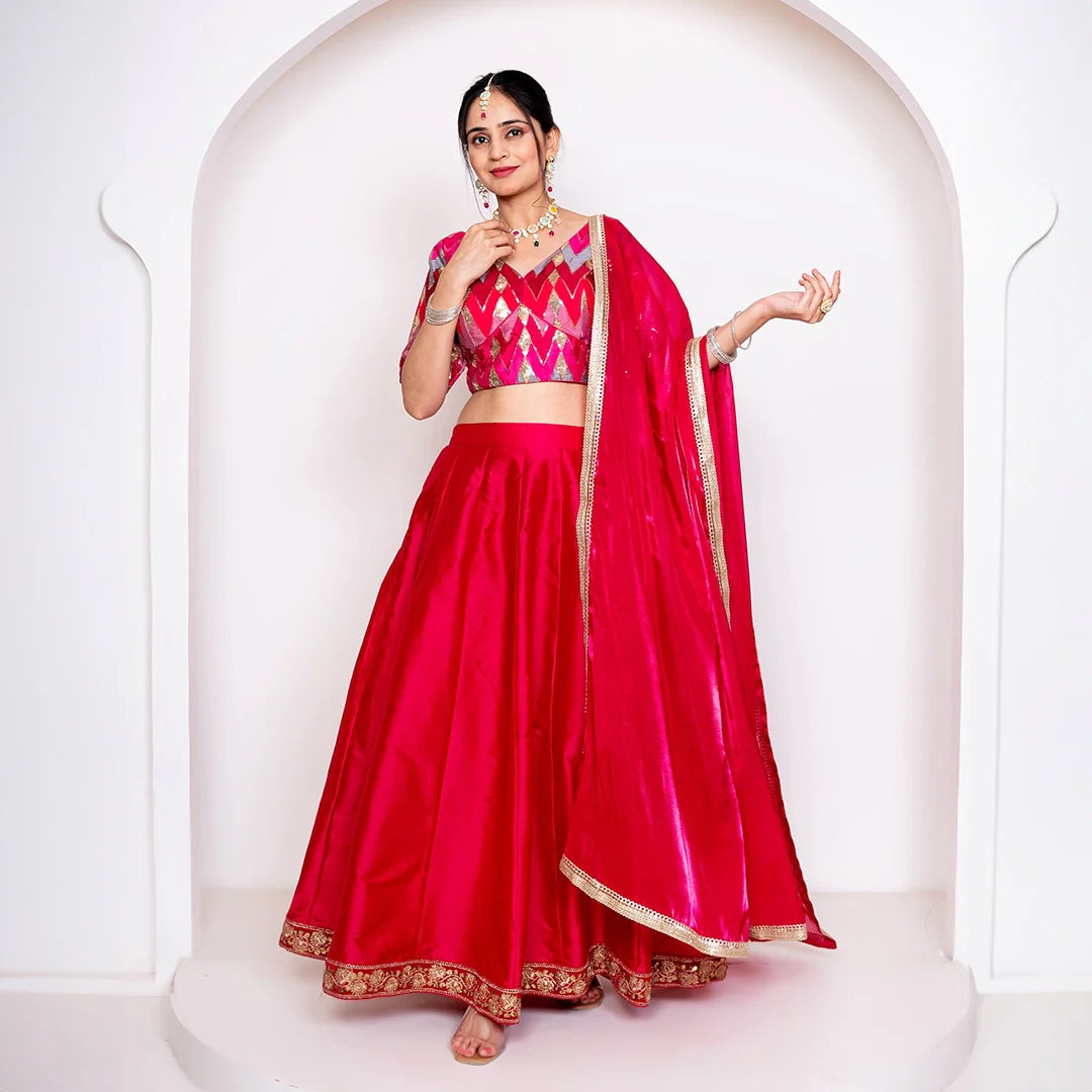 Maroon Amaira Lehenga Set