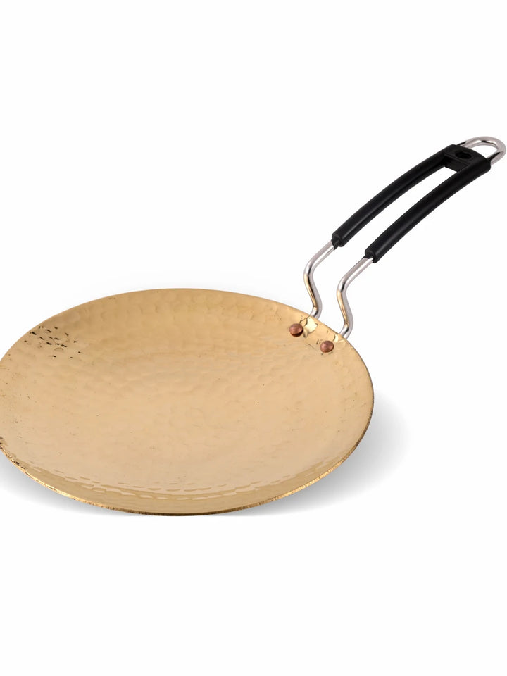 Brass Roti Tawa Non-Stick Roasting Pan | 10-Inch Durable & Healthy