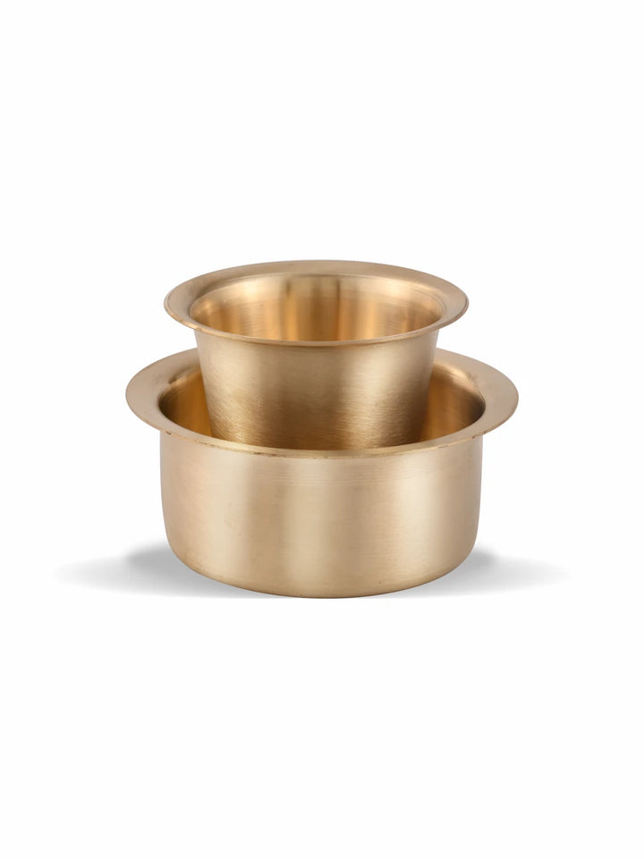 Durable Brass Coffee Dabara Set | Radiant Finish Perfect for Gifting