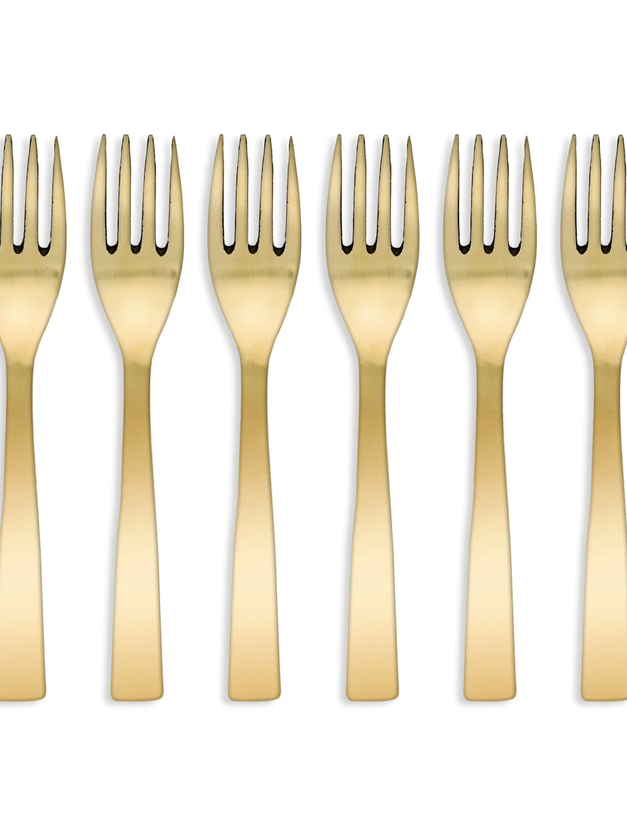 Traditional Kansa Matte Fork Set 6PC | Durable & Stylish Tableware