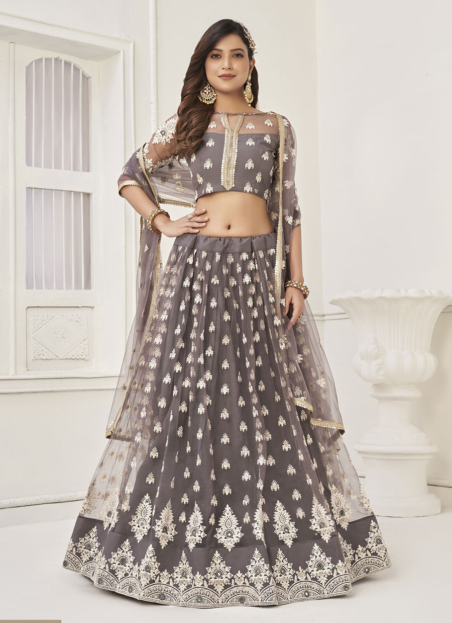 Designer Butterfly Net Designer Lehenga | Wedding & Party Wear