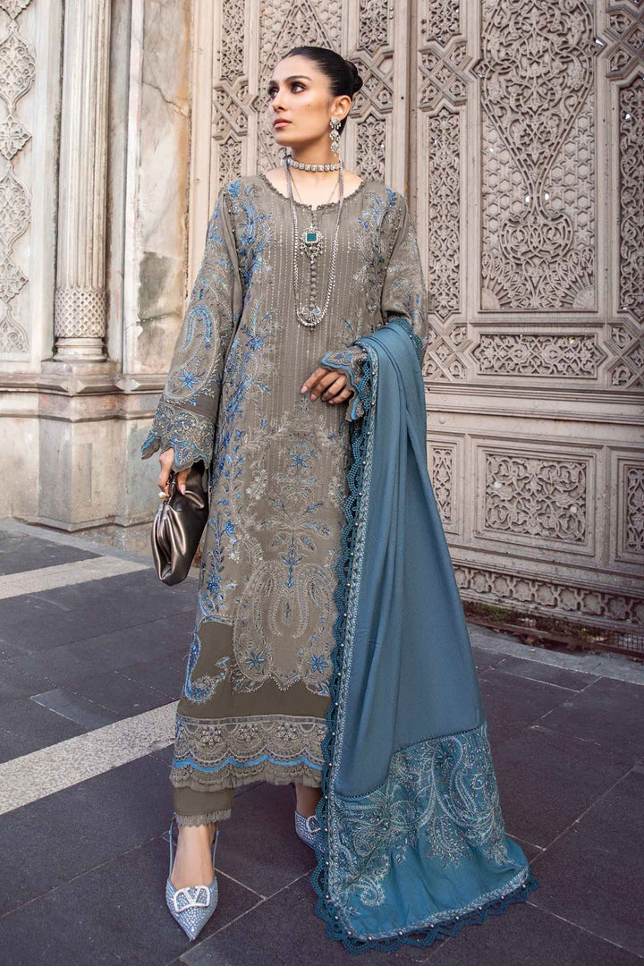 Elegant Dusty Brown Organza Suit | Graceful Salwar Kameez with Dupatta