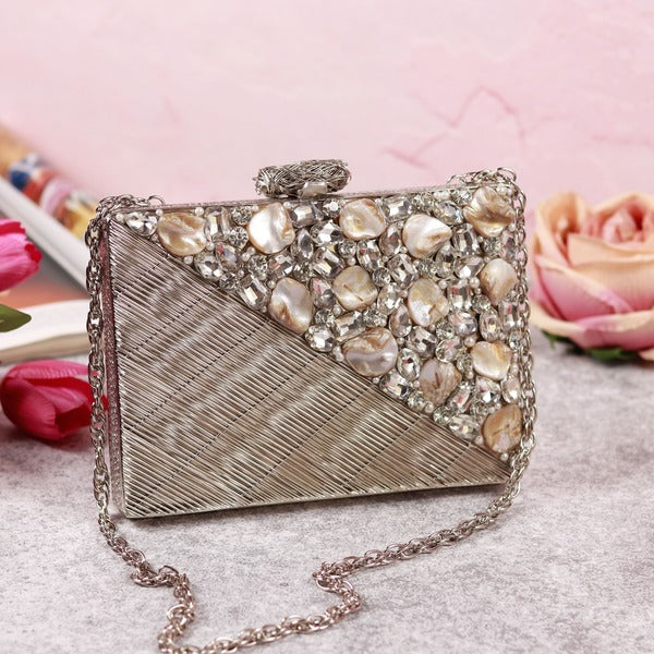 Eira Brass Clutch | Limited Edition Compact and Classy Bag