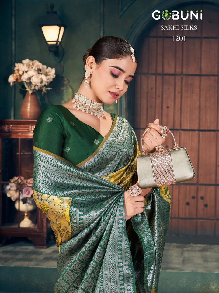 Ethnic Silk Saree with Zari Work

