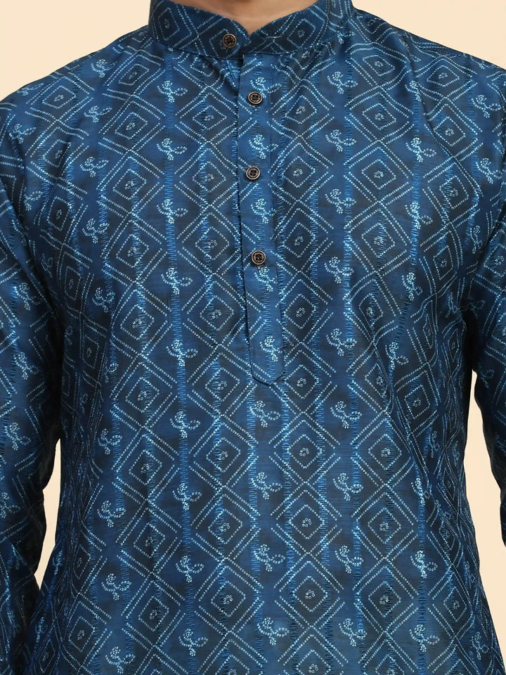 Blue Kurta Pajama Set for Men | Modern & Traditional Style for Sangeet