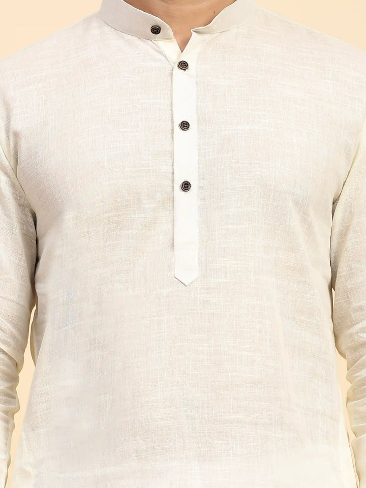 Elegant Off-White Kurta Pajama Set | Perfect for Festive Celebrations