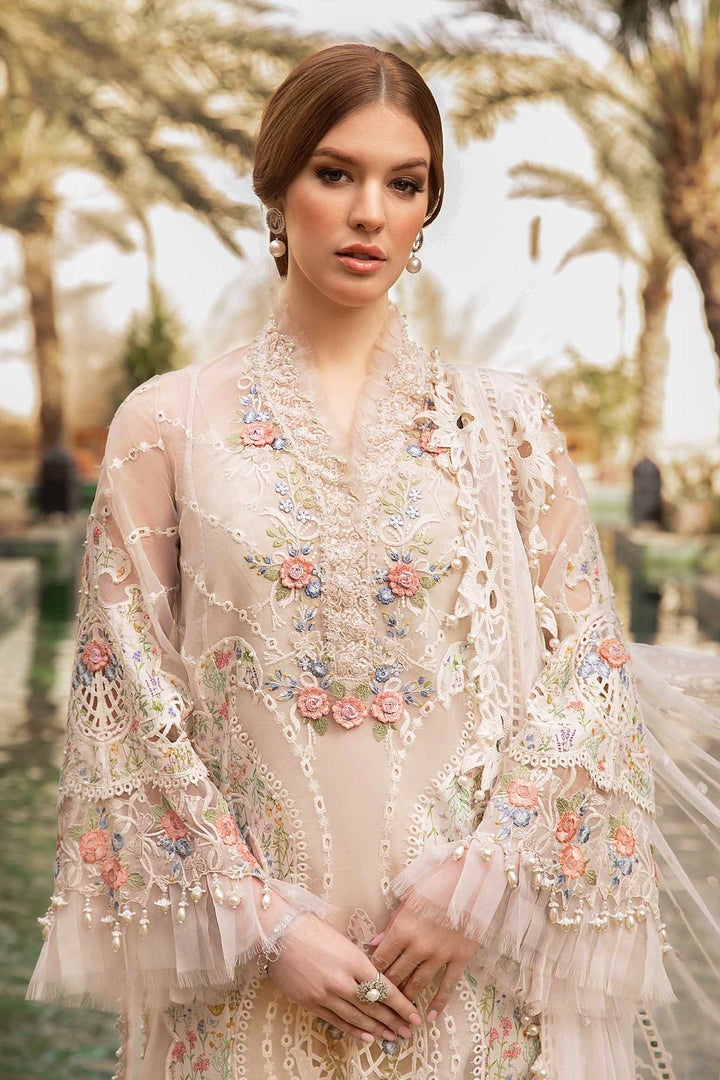 Eye-Catching Chiku Salwar Kameez | Heavy Cotton Embroidered with Net Dupatta