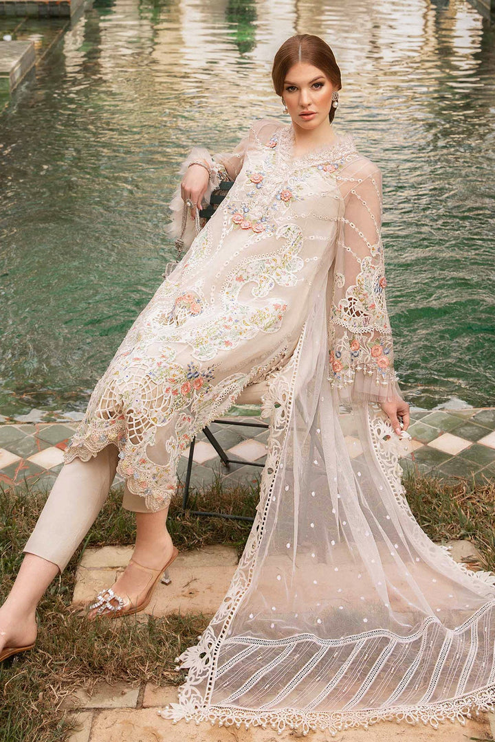 Eye-Catching Chiku Salwar Kameez | Heavy Cotton Embroidered with Net Dupatta