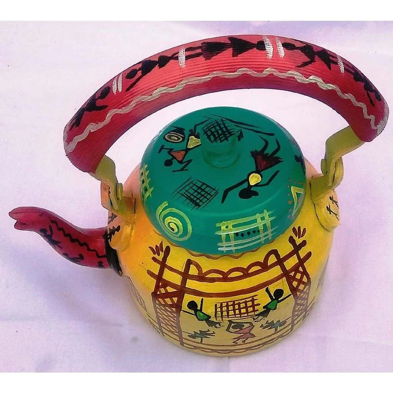 Elegant Handpainted Tea Kettle | 1L Decorative Home Decor Unique Gift