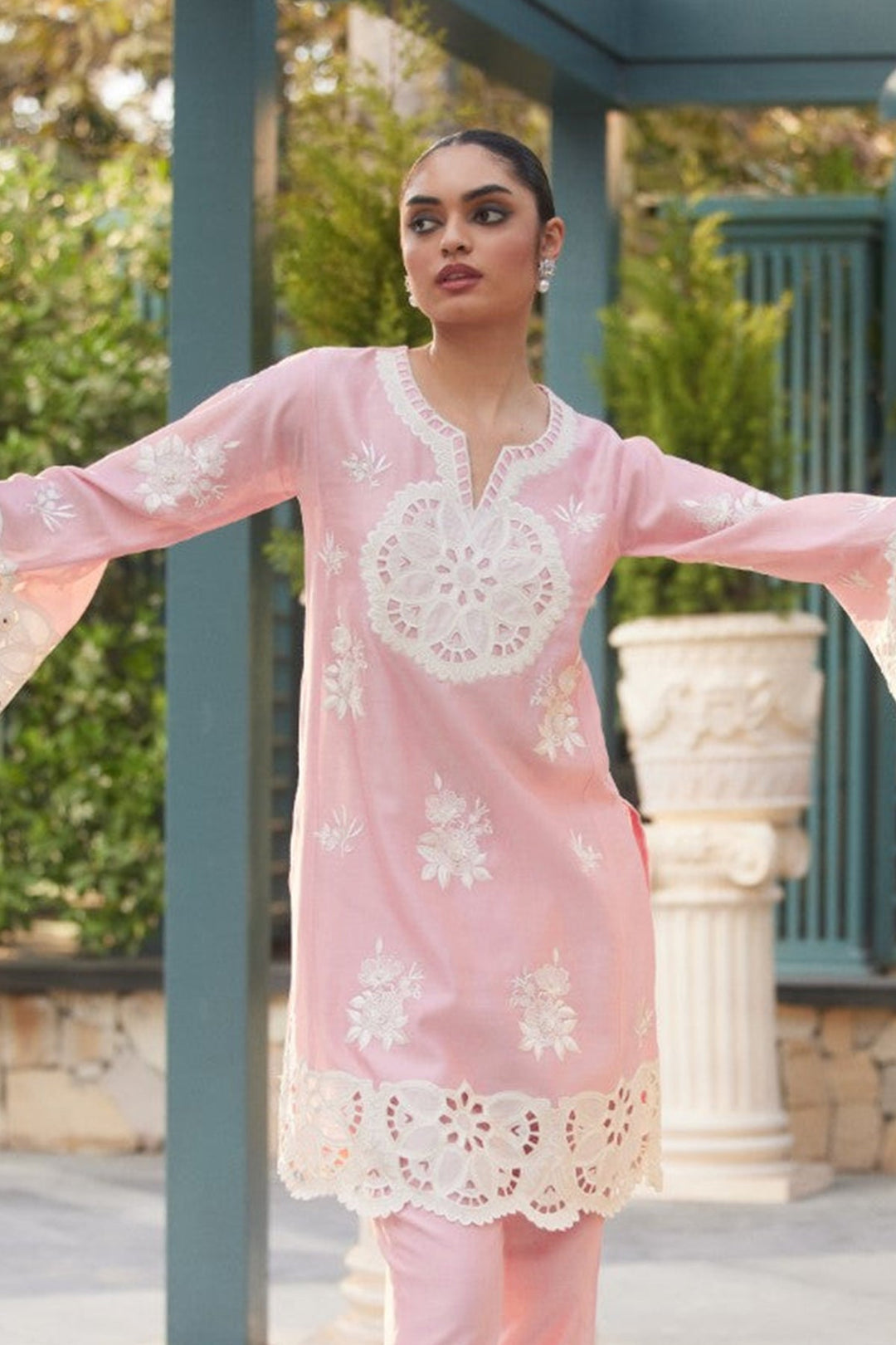 Style Pink salwar kameez | Imported Korean Fabric Beautiful Top and Pant