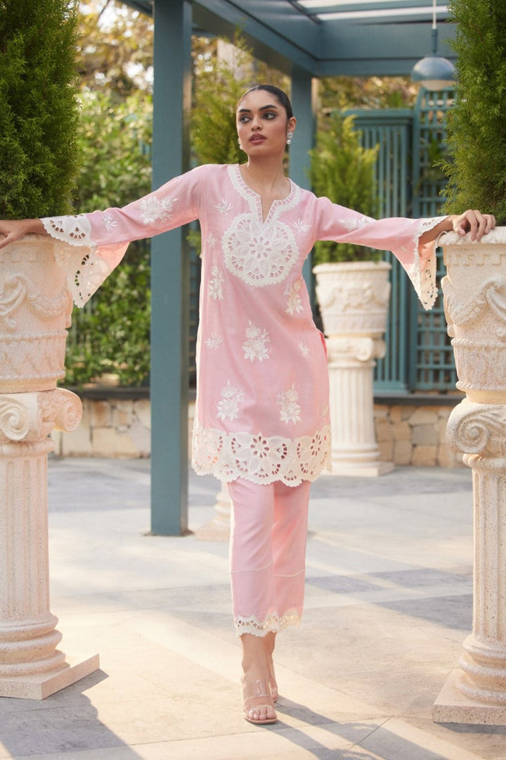 Style Pink salwar kameez | Imported Korean Fabric Beautiful Top and Pant
