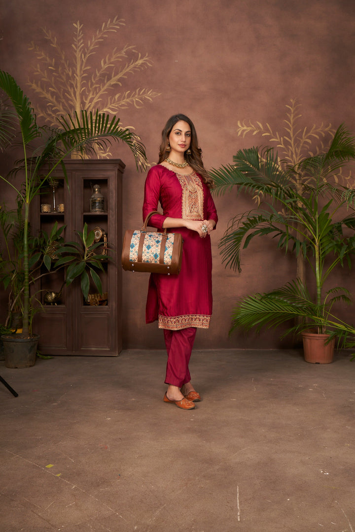 Chic Vegan Leather Women's Handbag | Double Handles for Style & Function