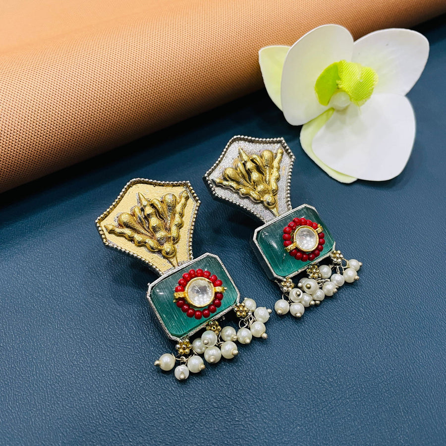 GERMAN SILVER EARRINGS - SilverBin