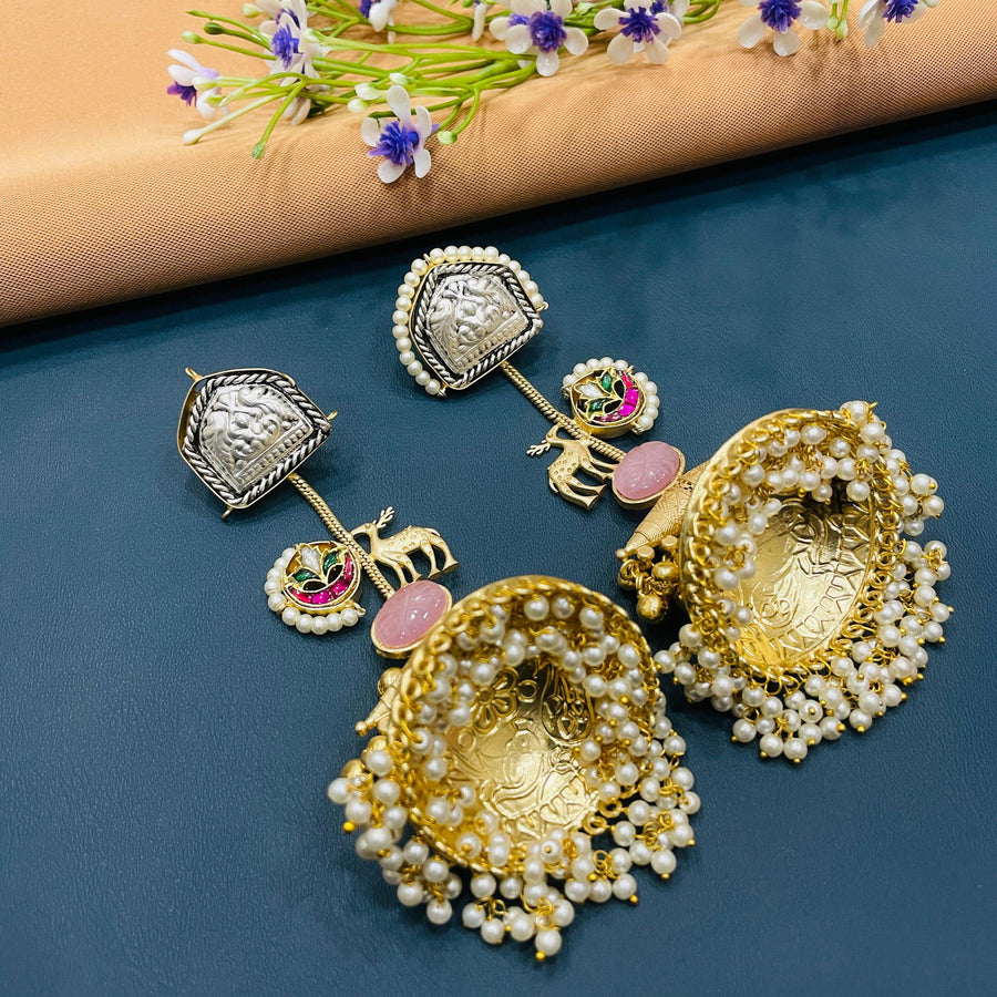 GERMAN SILVER EARRINGS - SilverBin
