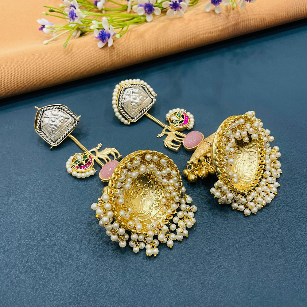 GERMAN SILVER EARRINGS - SilverBin