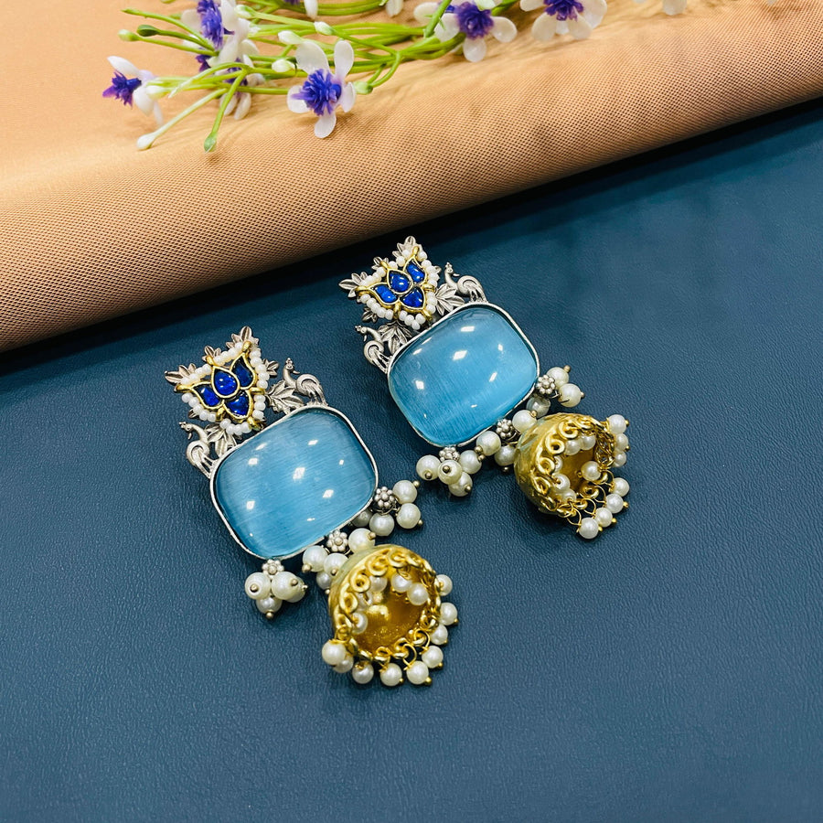 GERMAN SILVER EARRINGS - SilverBin