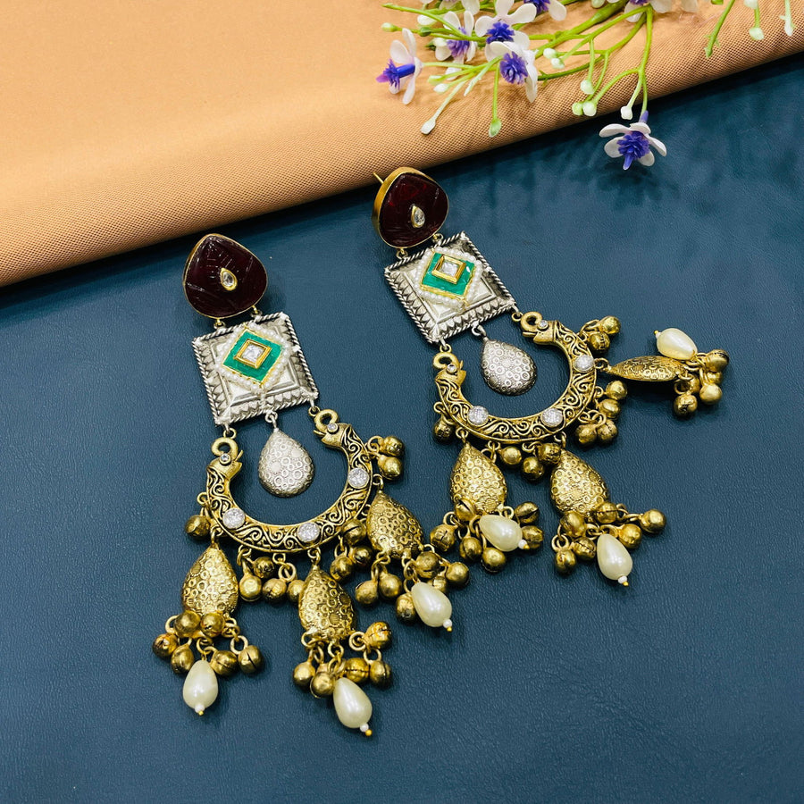 GERMAN SILVER EARRINGS - SilverBin