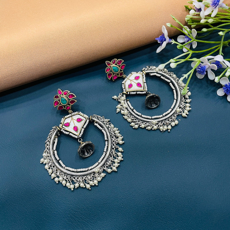GERMAN SILVER EARRINGS - SilverBin