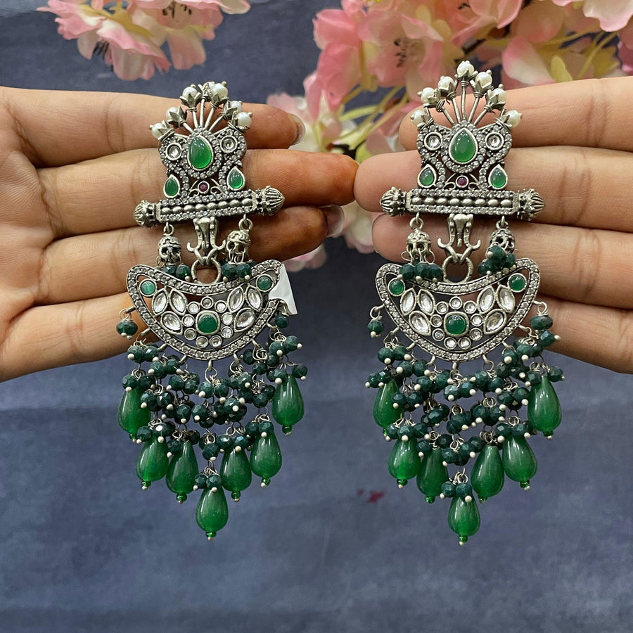 GERMAN SILVER EARRINGS - SilverBin