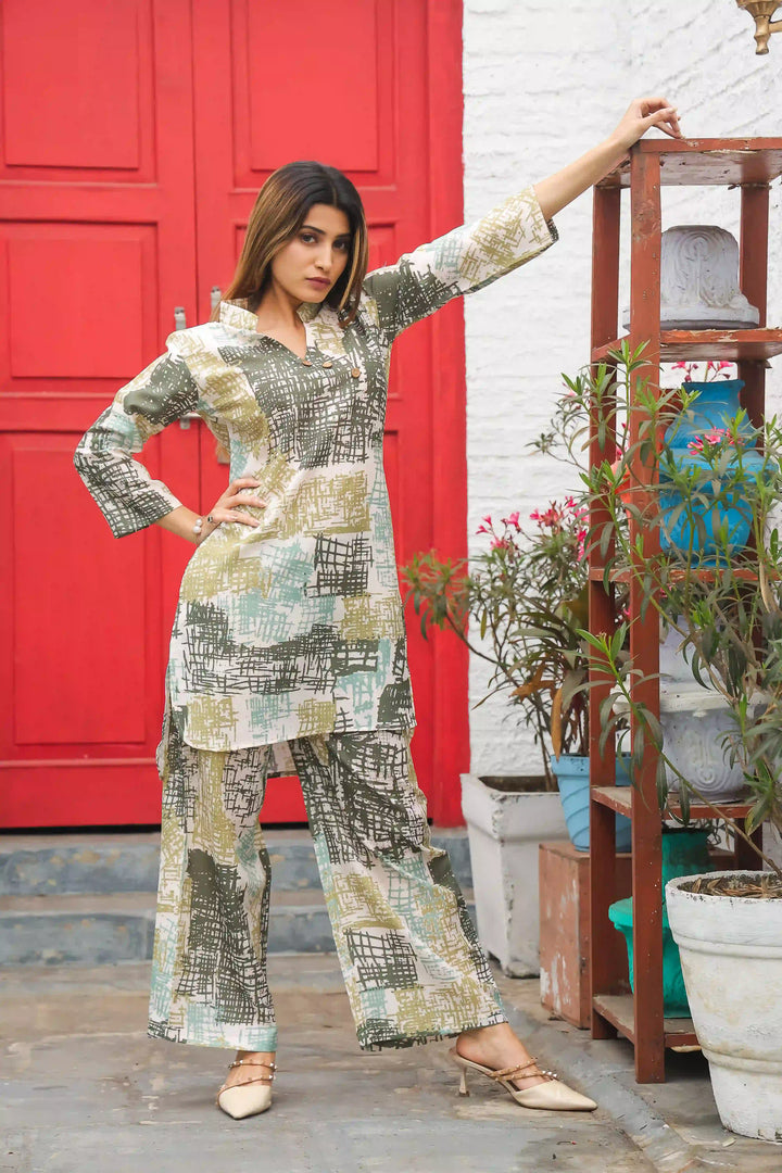 Stylish Green Co-Ord Set for Women | Perfect Casual Co-Ord Outfit