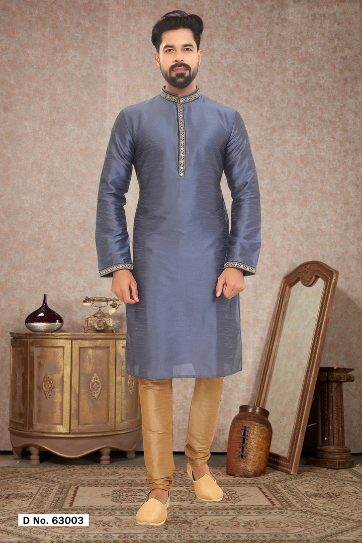 Premium Dupion Silk Kurta Pajama | Traditional Outfit for Men