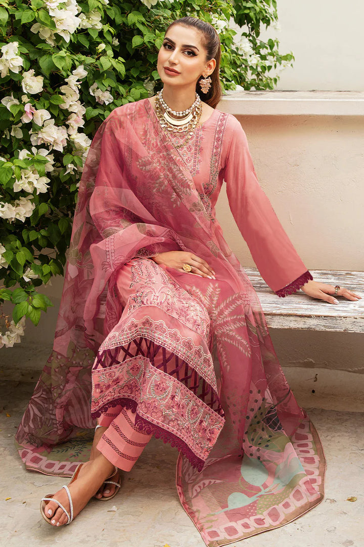Stylish Rayon Coral Pink Salwar Kameez | Digital Printed Cotton Dupatta