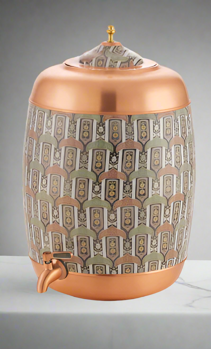 Attro Redpiness Pure Copper Water Dispenser | Traditional Copper Pot