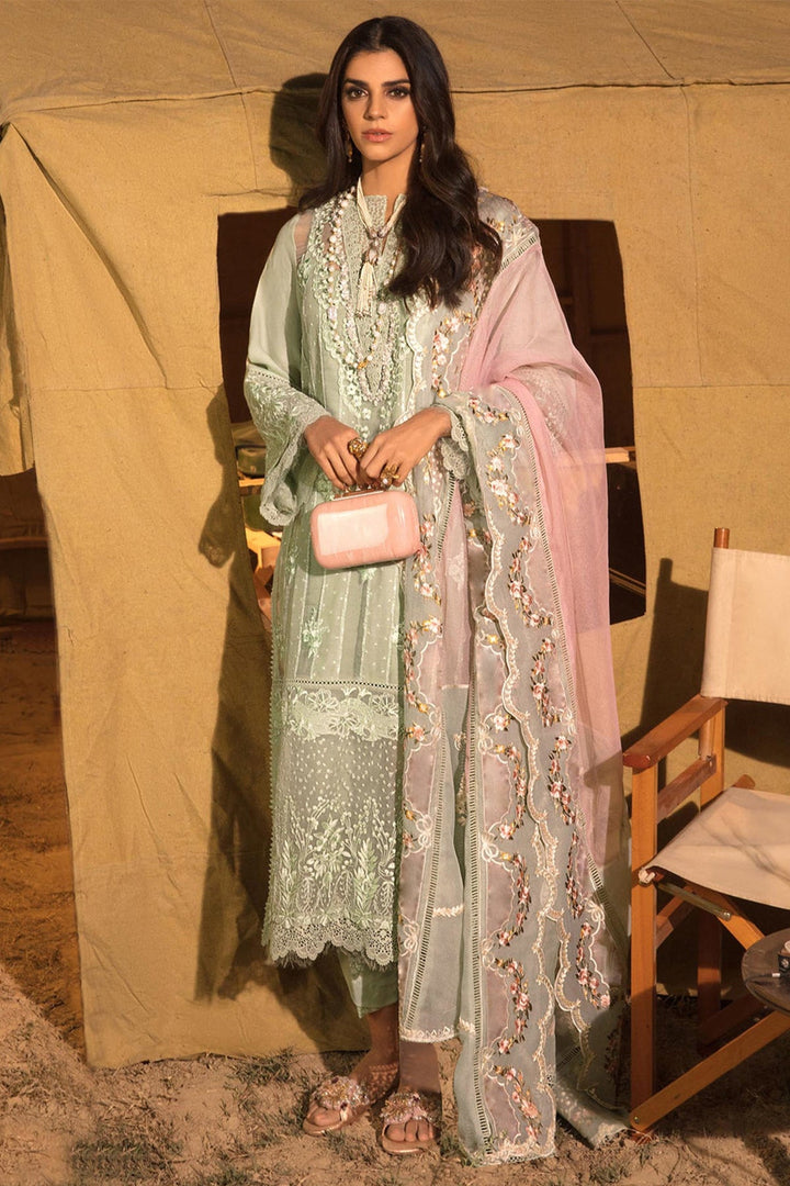 Designer Pista Green Kameez with Dupatta | Stylish Net Ethnic Suit for Women